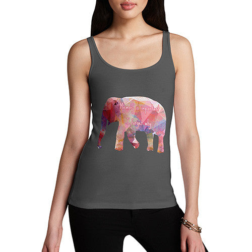 Women's Geometric Elephant Memory Is Important Tank Top