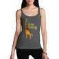 Women's Funny Giraffe Hashtag Long Problem Tank Top