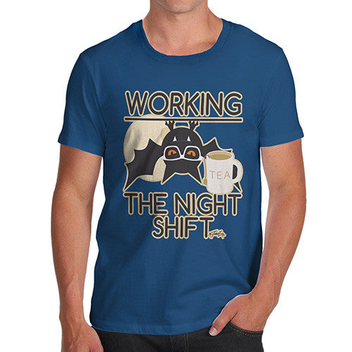 Men's Funny Bat Working The Night Shift T-Shirt