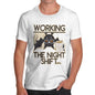 Men's Funny Bat Working The Night Shift T-Shirt