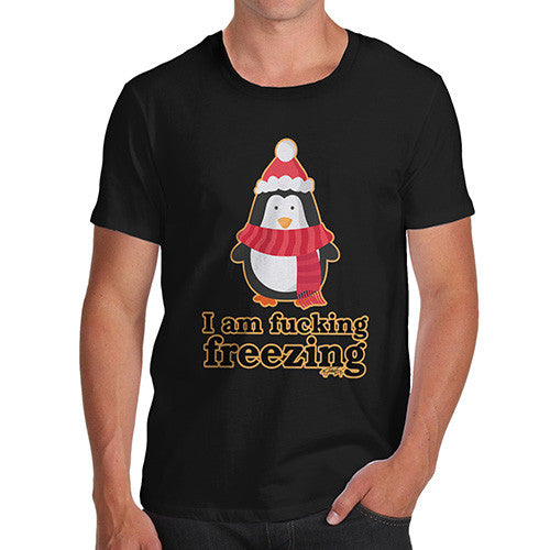 Men's Funny Penguin I Am Freezing T-Shirt