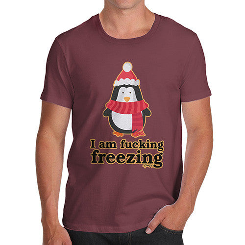 Men's Funny Penguin I Am Freezing T-Shirt