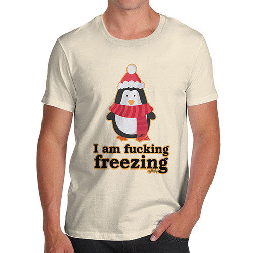 Men's Funny Penguin I Am Freezing T-Shirt