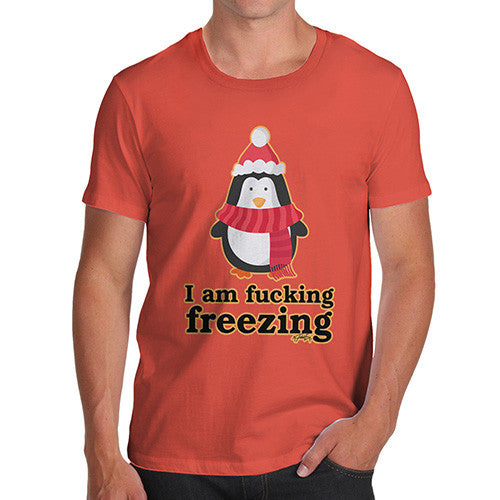 Men's Funny Penguin I Am Freezing T-Shirt