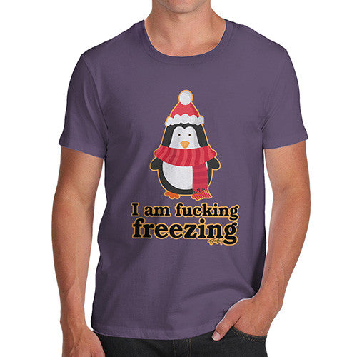 Men's Funny Penguin I Am Freezing T-Shirt