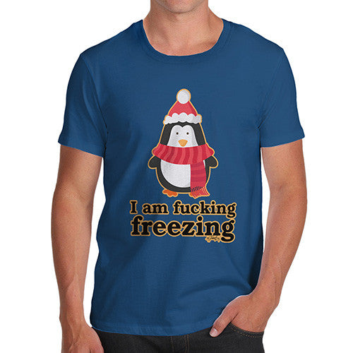 Men's Funny Penguin I Am Freezing T-Shirt