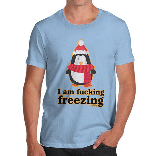 Men's Funny Penguin I Am Freezing T-Shirt