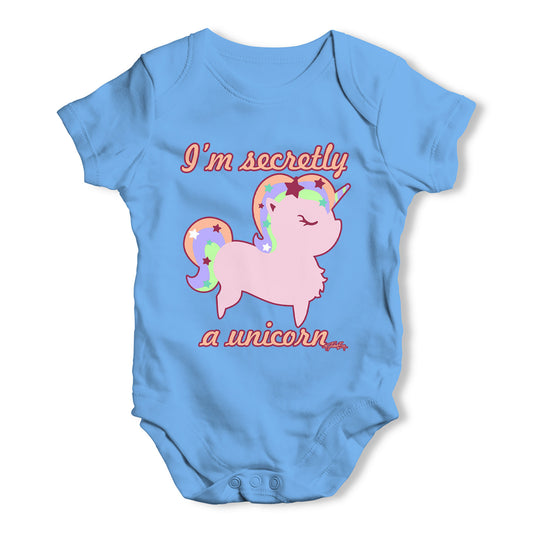 I'm Secretly A Unicorn Baby Grow Bodysuit