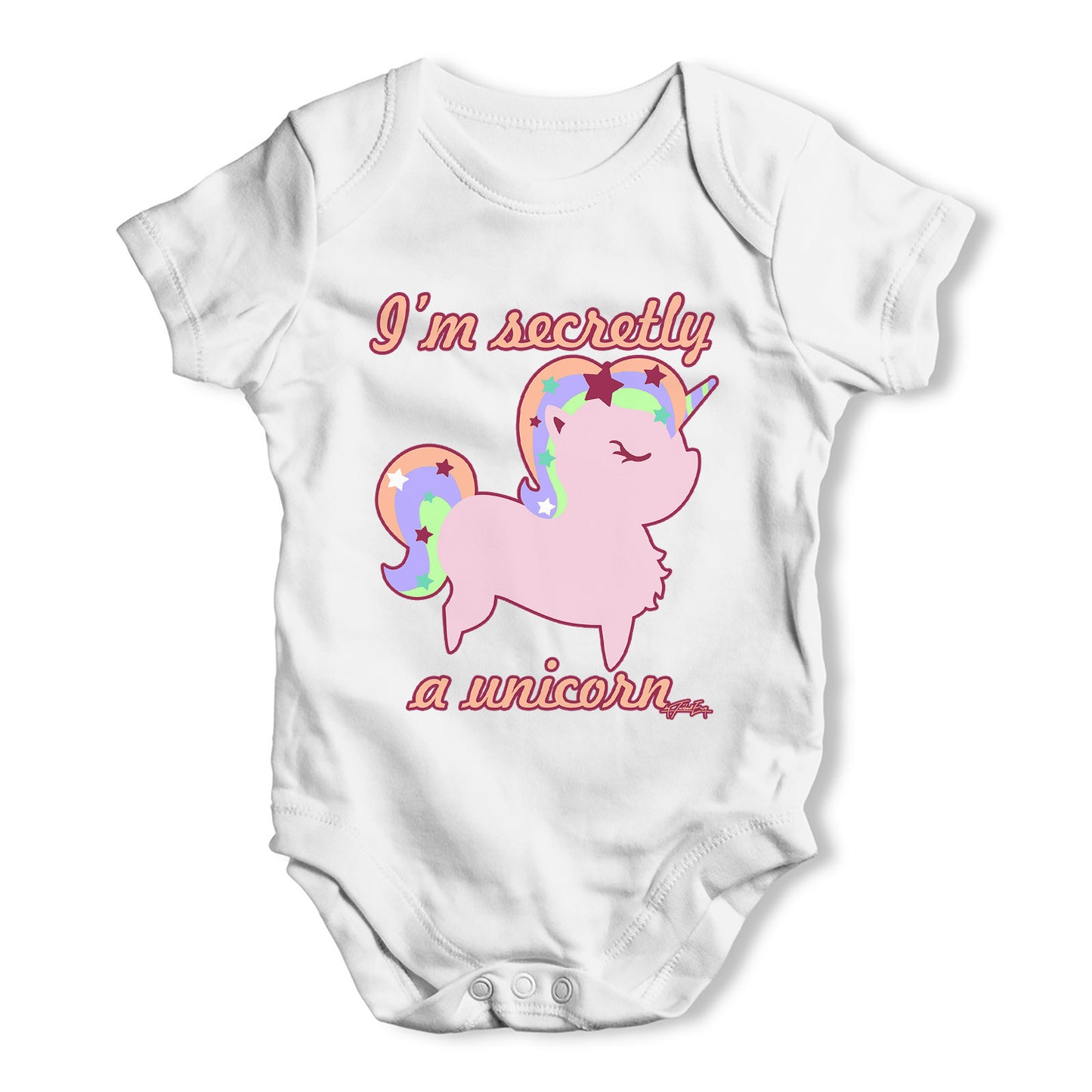 I'm Secretly A Unicorn Baby Grow Bodysuit