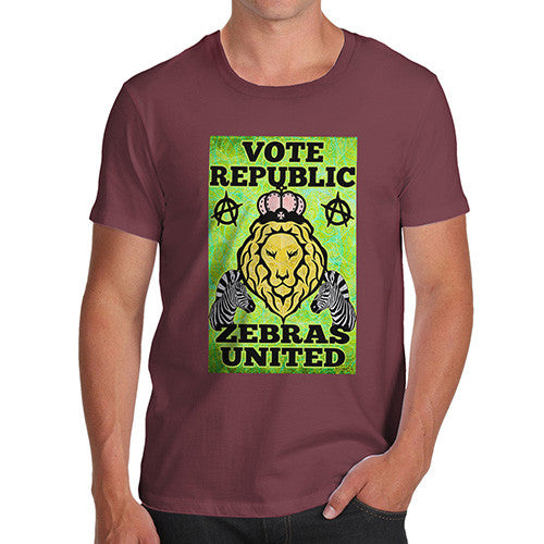 Men's Vote Republic Zebras United T-Shirt