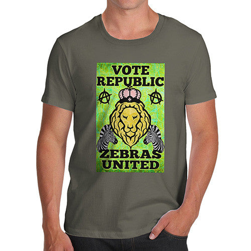 Men's Vote Republic Zebras United T-Shirt