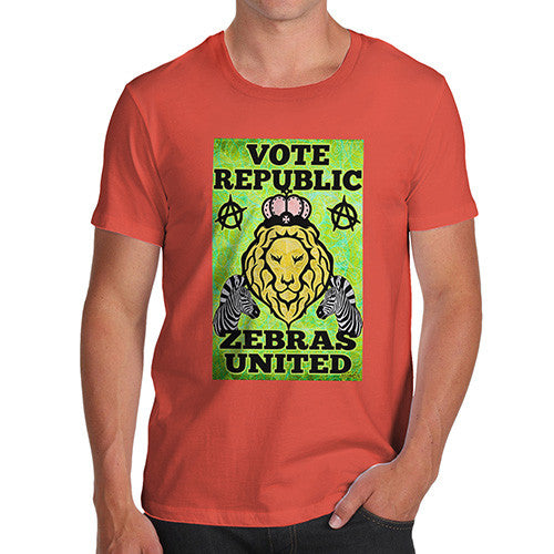 Men's Vote Republic Zebras United T-Shirt