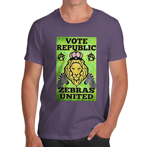 Men's Vote Republic Zebras United T-Shirt