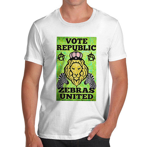 Men's Vote Republic Zebras United T-Shirt