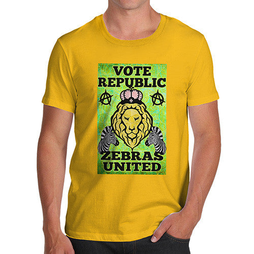 Men's Vote Republic Zebras United T-Shirt