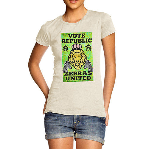 Women's Vote Republic Zebras United T-Shirt