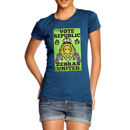 Women's Vote Republic Zebras United T-Shirt