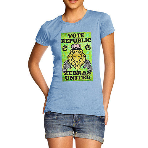 Women's Vote Republic Zebras United T-Shirt