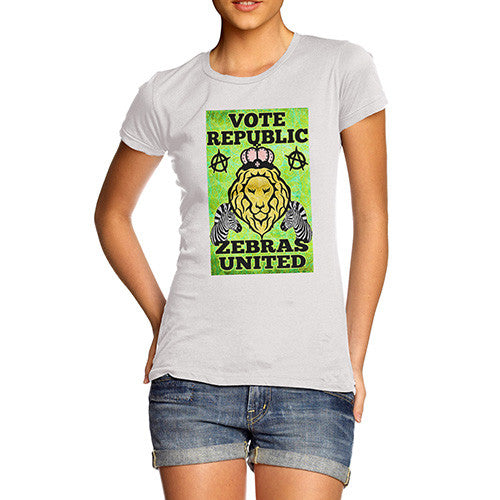 Women's Vote Republic Zebras United T-Shirt