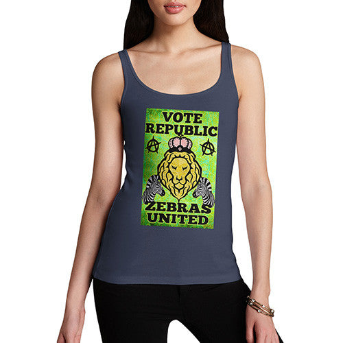 Women's Vote Republic Zebras United Tank Top