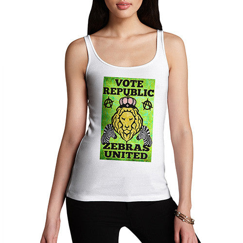 Women's Vote Republic Zebras United Tank Top