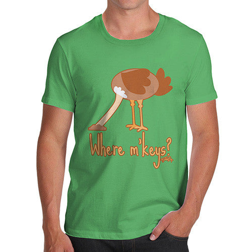 Men's Ostrich Where's My Keys T-Shirt