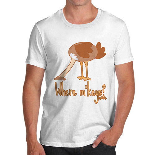 Men's Ostrich Where's My Keys T-Shirt