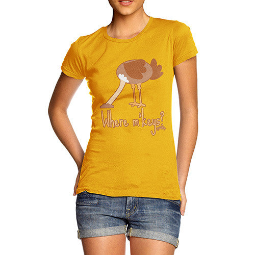 Women's Ostrich Where's My Keys T-Shirt