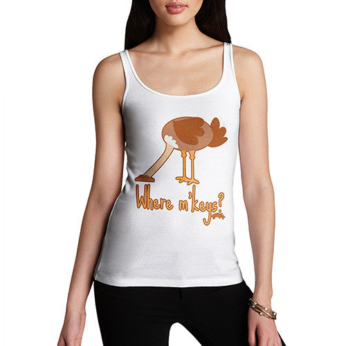 Women's Ostrich Where's My Keys Tank Top