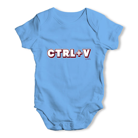 Ctrl V Paste Twins Baby Grow Bodysuit