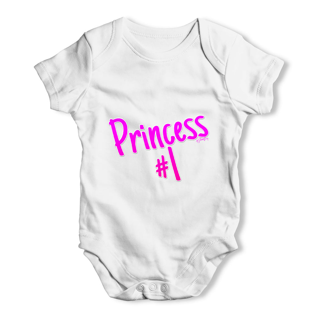 Princess Number 1 Baby Grow Bodysuit