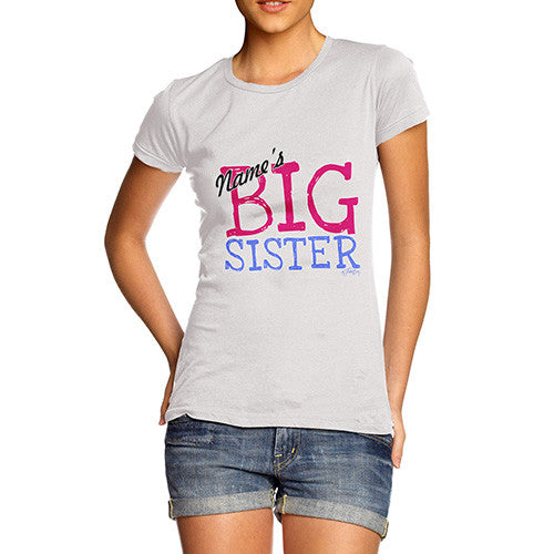 Women's Personalised Big Sister T-Shirt