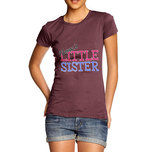 Women's Personalised little Sister T-Shirt