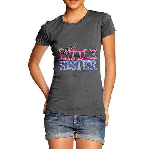 Women's Personalised little Sister T-Shirt