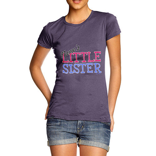 Women's Personalised little Sister T-Shirt