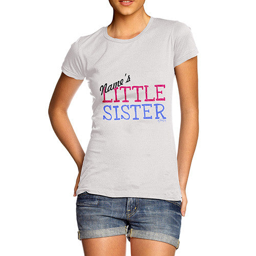 Women's Personalised little Sister T-Shirt