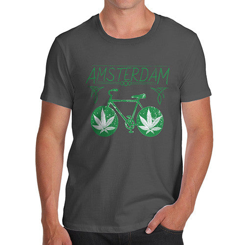 Men's Amsterdam Weed Bike T-Shirt