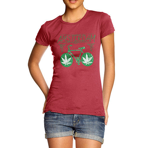 Women's Amsterdam Weed Bike T-Shirt