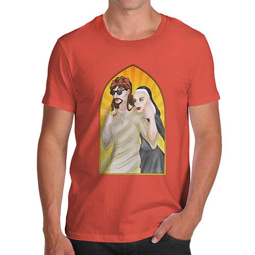 Men's Jesus and the Nun T-Shirt