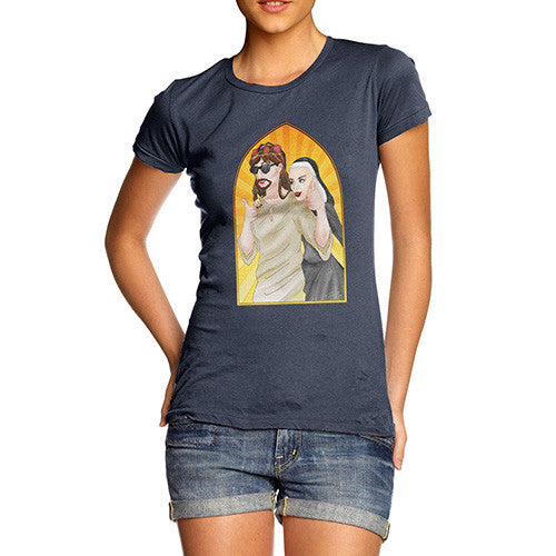 Women's Jesus and the Nun T-Shirt