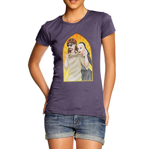 Women's Jesus and the Nun T-Shirt