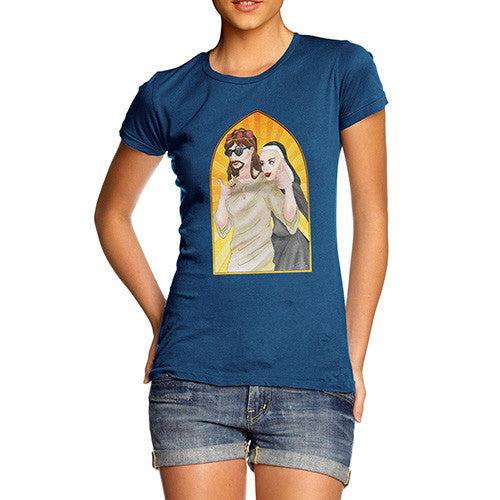 Women's Jesus and the Nun T-Shirt