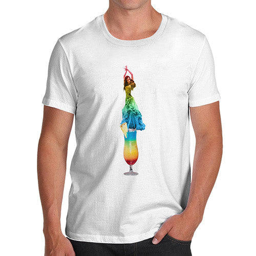 Men's Dancing On Rainbow Cocktail T-Shirt