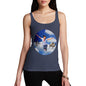 Women's Flying With Pigs And Penguins Tank Top