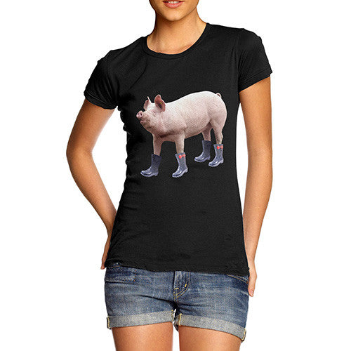 Women's Pig In Boots T-Shirt