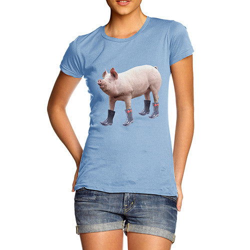 Women's Pig In Boots T-Shirt