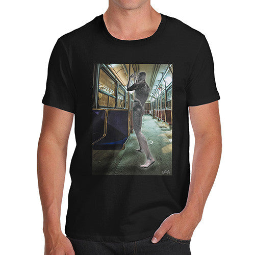 Men's Surreal Train Tube Journey T-Shirt