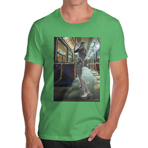 Men's Surreal Train Tube Journey T-Shirt