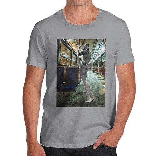 Men's Surreal Train Tube Journey T-Shirt