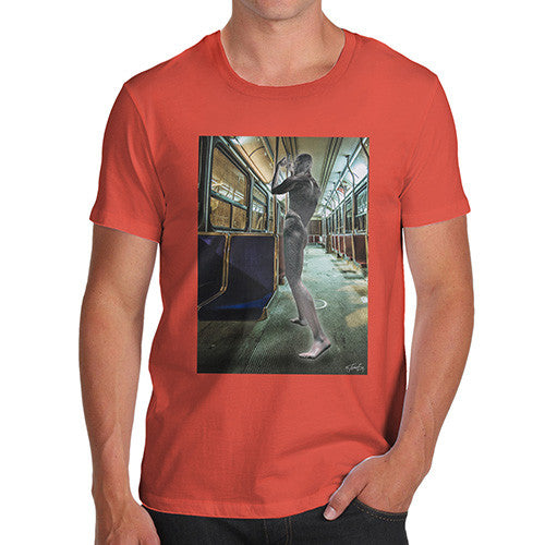 Men's Surreal Train Tube Journey T-Shirt